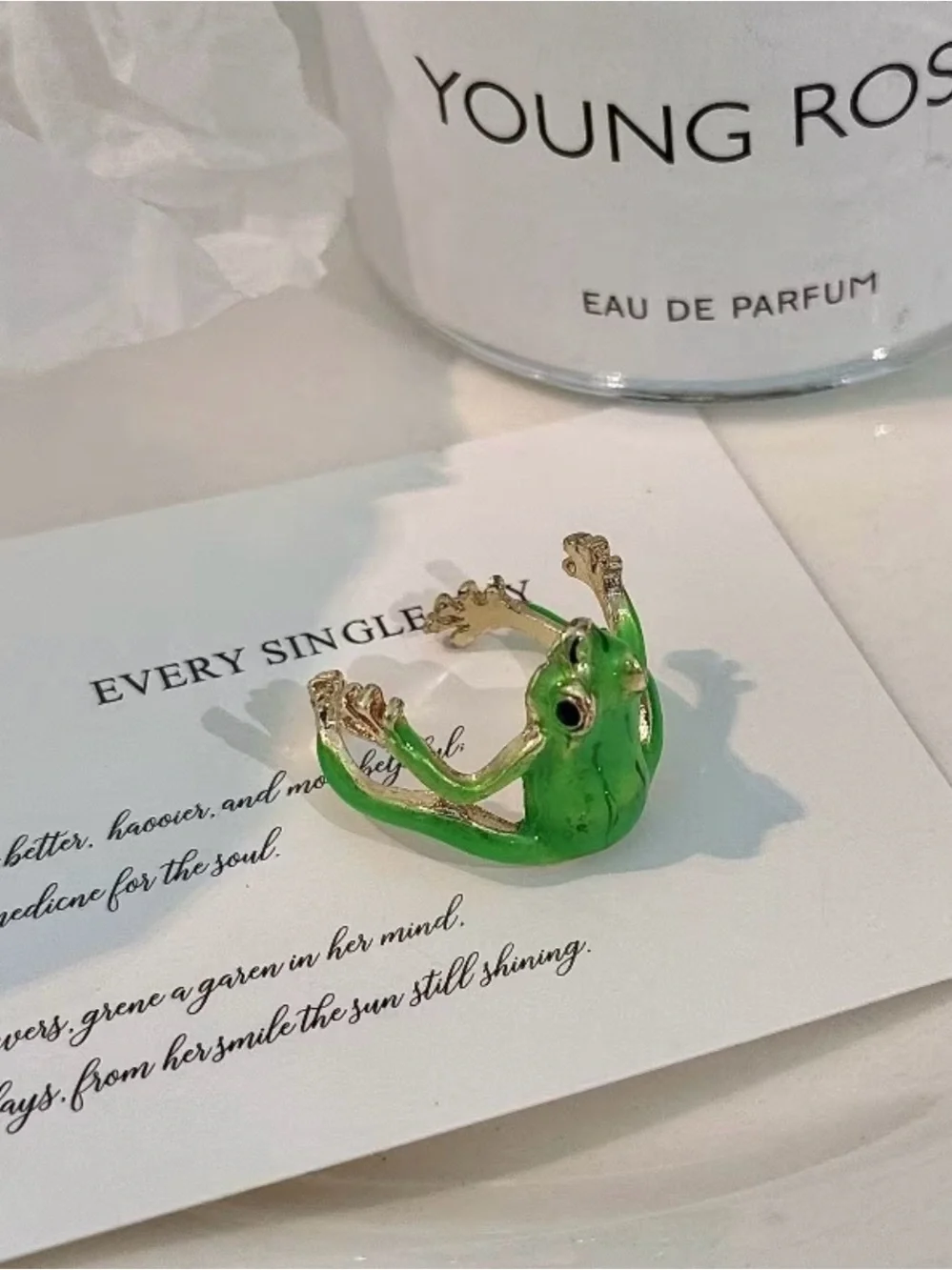 NEW! Unique Enamel Frog Wrap Ring. 🐸 A7-224